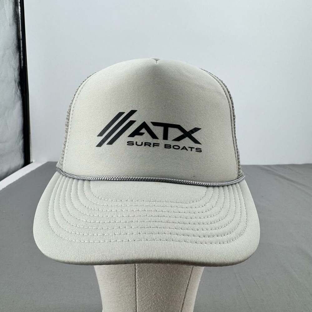 Cobra ATX Surf Boats Gray Trucker Snapback Hat Cap Rope